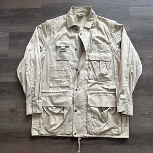 VTG Kodak Convertible Safari Jacket Mens Me Zip Off Sleeves Utility Pockets Vest